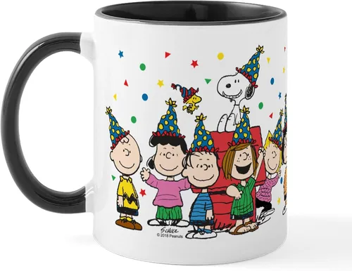 Miniatura 3 de CafePress Peanuts Gang Birthday - Taza de cerámica de 11 oz (11.0 fl oz)