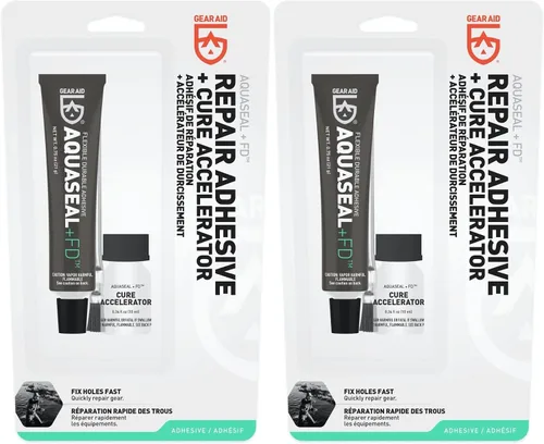 Miniatura 7 de Gear AID Aquaseal FD - Adhesivo de Reparación Flexible y Duradero y Acelerador de Curado para Reparar Agujeros y Rasgaduras en Vadeadores, Trajes