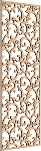 Miniatura 34 de Wheatland Paneles de pared decorativos de madera con calado, 9 3/8 pulgadas de ancho x 24 3/8 pulgadas de alto x 1/4 de alto, nogal