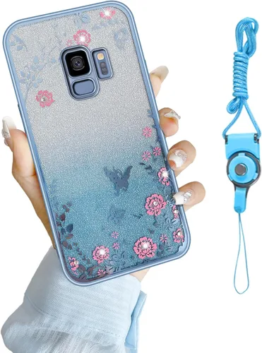 Miniatura 12 de Funda para Note 10, Galaxy Note 10 para mujer, cambio gradual con purpurina, cristal suave, TPU elegante, mariposa, floral, corazón, transparente