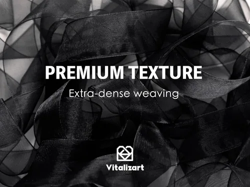 Miniatura 4 de Vitalizart Cinta negra de organza transparente de 1 pulgada x 30 yardas, cintas de tela hechas a mano para envolver regalos, árbol de Navidad