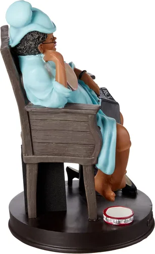 Miniatura 4 de African American Expressions One More Day Lord Figurine – Decoración para el hogar de arte negro, recuerdo sentimental de abuela, coleccionable
