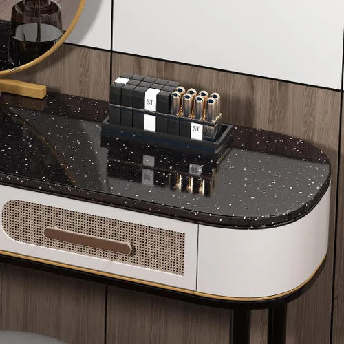 Miniatura 3 de FunStick 15.7"x240" Black Granite Countertop Contact Paper Waterproof Black Granite Wallpaper Peel and Stick Countertops for Kitchen Bathroom