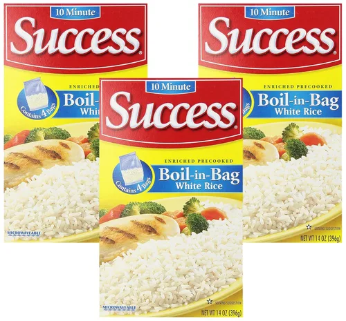 Miniatura 15 de SUCCESS Arroz para hervir en bolsa, Arroz blanco, Comidas de arroz rápidas y fáciles, Caja de 21 onzas
