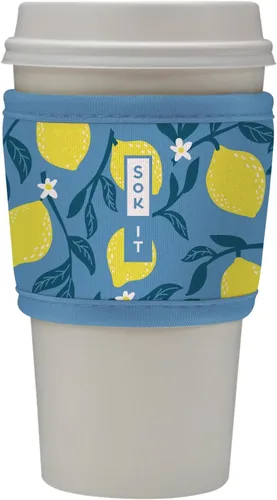 Miniatura 78 de Sok It HotSok Coffee & Tea - Funda de neopreno con aislamiento reutilizable (floral abstracto)