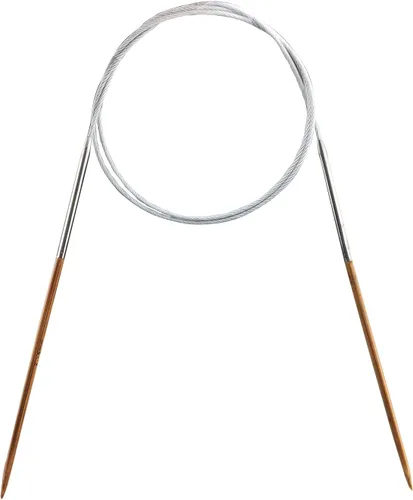 Weabetfu Aguja de tejer circular de bambú, 40 pulgadas de longitud para hacer bricolaje creativo hecho a mano y cualquier proyecto de hilo de