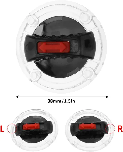 Miniatura 5 de 1 par de lentes de clip para casco de motocicleta, con clip, interruptor giratorio, compatible con LS2 lente de casco FF370 FF396 FF394 FF358 FF386