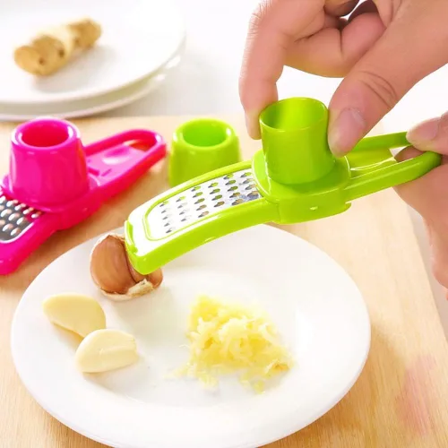 Miniatura 5 de Rallador de ajo, rallador de ajo francés, rallador de jengibre y ajo, cepillador manual, herramienta de corte multifuncional, accesorios de cocina