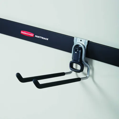 Miniatura 3 de Rubbermaid Fast Track - Gancho múltiple para almacenamiento de garaje montado en la pared (paquete de 16)