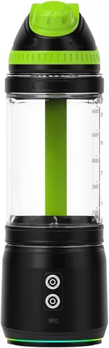Miniatura 7 de Batidora portátil, anti-atasco de 300 vatios para batidos y licuados, licuadora de viaje de 24 onzas recargable por USB, botella deportiva libre