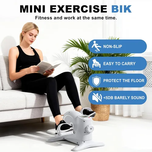 Miniatura 2 de OSCILLATING SLIM Mini Bicicleta de Ejercicio y Elíptica Bajo el Escritorio, Ejercitador de Pedales de Bicicleta Bajo el Escritorio