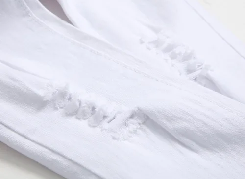 Miniatura 7 de Jeans ajustados para niño, elásticos, de aspecto desgastado y desgarrado