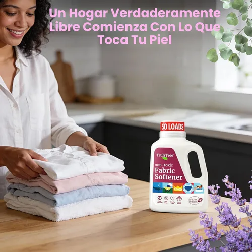 Miniatura 8 de Truly Free Suavizante de telas natural, no tóxico para pieles sensibles de bebés y niños, acondicionador suavizante de ropa a base de plantas
