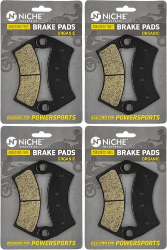 Miniatura 8 de NICHE Juego de pastillas de freno delanteras y traseras de acero aleado para Polaris Ranger 500 570 800 2205949 2203747 1911228 orgánico
