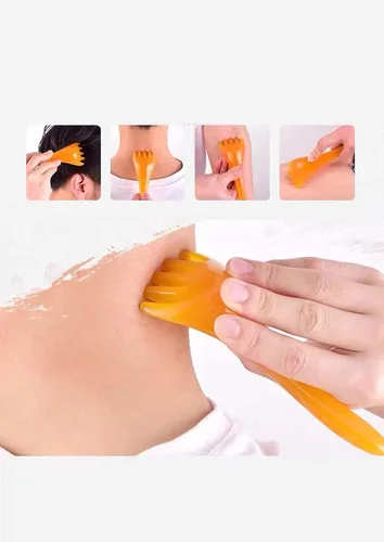 Miniatura 4 de Masajeador de cuero cabelludo Gua Sha, masajeador de espalda, rascador de cabeza, masajeador de cabeza de spa de mano para relajación profunda