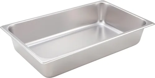 Winco Sartén de 4 pulgadas, completa, de acero inoxidable