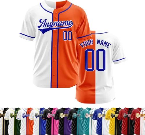 Miniatura 18 de Camiseta de béisbol personalizada con número de nombre cosido o impreso, camiseta de béisbol para hombres, mujeres, jóvenes, camiseta de béisbol