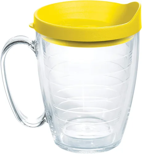 Miniatura 25 de Taza de viaje Tervis de doble pared transparente y colorida con tapa fabricada en Estados Unidos mantiene las bebidas frías y calientes, 24 onzas
