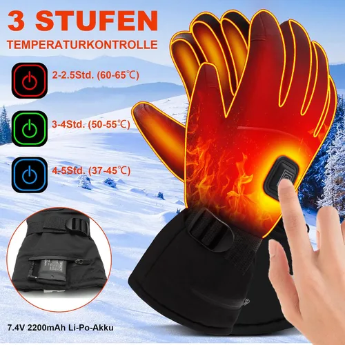Miniatura 2 de SVPRO Guantes calefactables, guantes térmicos con batería eléctrica, impermeables, guantes de caza de invierno, guantes calefactables para pantalla