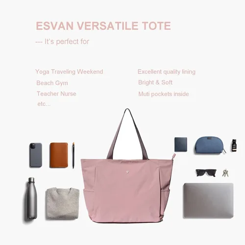 Miniatura 4 de Bolsa para esterilla de yoga ESVAN, bolsa de mano para yoga, bandolera para esterilla de yoga, bolsa de transporte para oficina, yoga, pilates, Aa