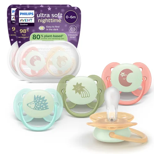 Miniatura 10 de Philips Avent Ultra Air - Chupetes nocturnos con diseño ortodóntico, para bebés de 6 a 18 meses, brillan en la oscuridad, pezón simétrico