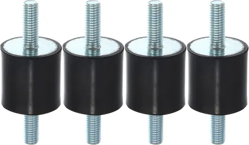 Miniatura 7 de X AUTOHAUX 4 piezas M8 - Amortiguador aislante de goma antivibración para automóvil, 0.984 x 0.787 in, montaje de bobina de goma, soportes