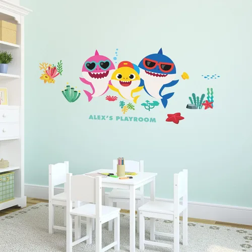 Miniatura 6 de RoomMates RMK4303SCS Baby Shark - Calcomanías de pared para despegar y pegar