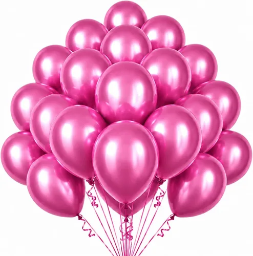 Miniatura 11 de 100 globos pequeños de color azul metálico de 5 pulgadas, cromados, mini globos brillantes de helio para decoraciones de fiestas A3-azul