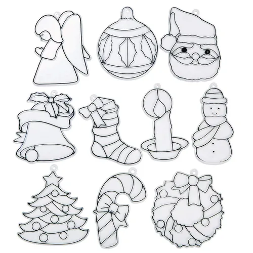 Miniatura 2 de S&S Worldwide -CF-2760 - Atrapasoles navideños pequeños (juego de 10), 4 pulgadas