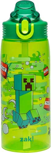 Miniatura 39 de Zak Designs Marvel Spider-Man - Botella de agua para la escuela o viajes, botella de agua de plástico duradero de 25 onzas con popote, asa y tapa