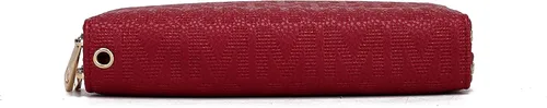 Miniatura 7 de MKF Collection Mia K - Cartera de pulsera para mujer, pequeña cartera de cuero vegano para tarjetas de crédito con cremallera y bolsillo
