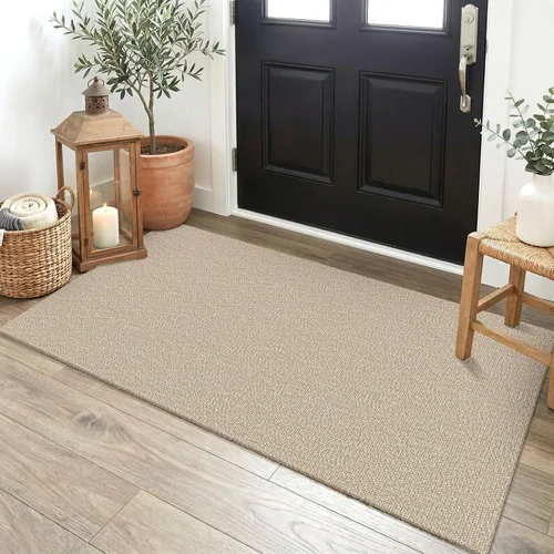 Miniatura 194 de EARTHALL Alfombra pequeña de 2 x 3 pies, lavable para entrada, antideslizante, trenzada, alfombra para puerta interior y exterior, alfombra tejida