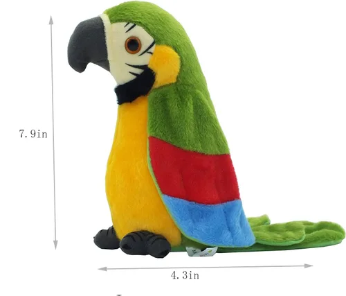 Miniatura 3 de Loro parlante, repite lo que dices, juguete electrónico de peluche para niños y niñas
