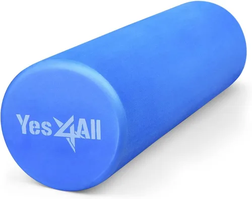 Miniatura 10 de Yes4All Rodillo de espuma EVA firme para la espalda - Rodillo redondo para la espalda para ejercicio, yoga y pilates 12/18/24/36 pulgadas A. Azul