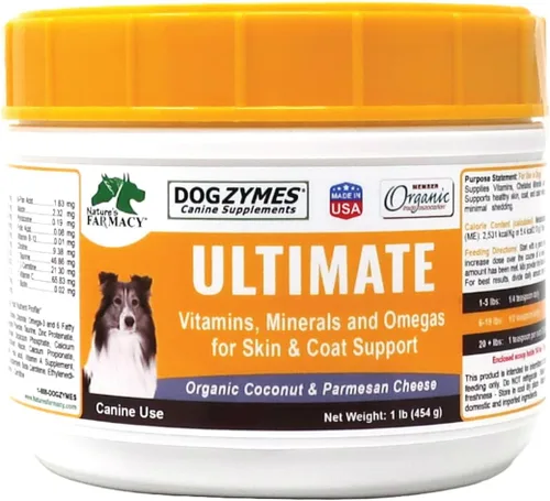 Miniatura 8 de Dogzymes Ultimate Skin and Coat con aceite de algas y coco orgánico (8 onzas)