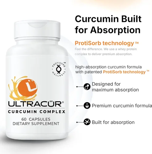 Miniatura 2 de UltraCur - Curcumina Cúrcuma - Curcumina de acción rápida altamente biodisponible - 60 cápsulas vegetarianas