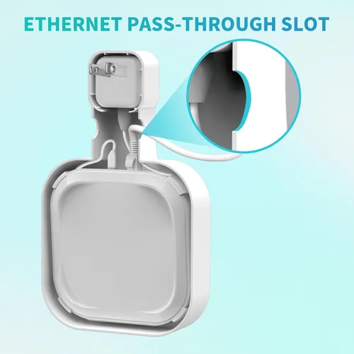 Miniatura 6 de Soporte de montaje en pared para eero 7 router Mesh Wi-Fi System – Sin cables desordenados, soporte de pared para extensor eero 7, soporte