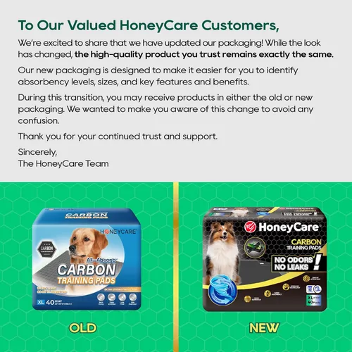 Miniatura 2 de HONEY CARE All-Absorb - Almohadillas de entrenamiento para cachorros, almohadillas para orina para perros, absorben eliminando el olor a orina