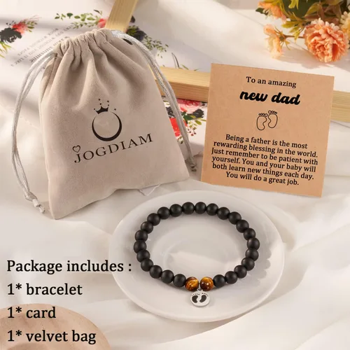 Miniatura 7 de Regalo para papá por primera vez para hombres, regalos para papá nuevo, joyería de embarazo, regalos de anuncio