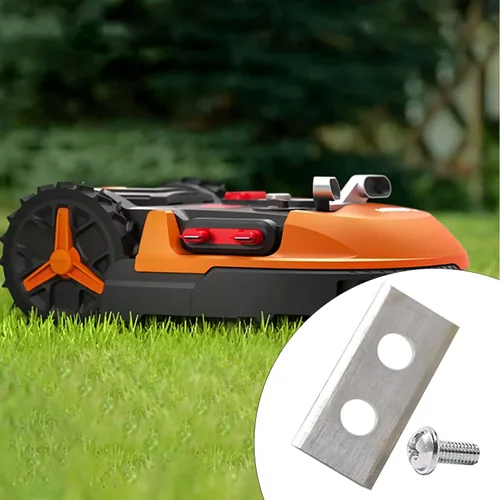 Miniatura 4 de WG794 WA0190 - Cuchilla de corte robótica de repuesto para cortacésped Worx Landroid, 24 unidades Original