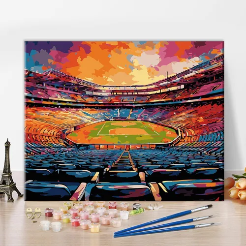 Miniatura 7 de Pintura por números para adultos Universo por números, ilustraciones de estrellas cósmicas por números para adultos principiantes, kits de pintura