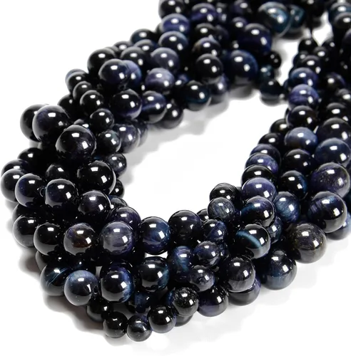 Miniatura 10 de 65 cuentas de jade blanco de 0.236 pulgadas, piedra natural, piedras preciosas redondas auténticas para hacer pulseras de bricolaje, joyas, cuerdas