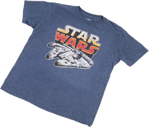 Miniatura 3 de Star Wars Big Millenium Falcon Sunset Logo Graphic Tee para niño