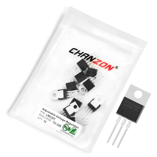 Miniatura 38 de Chanzon TL431 TO-92 Regulador de voltaje ajustable positivo IC, regulador positivo de tres terminales para administración de energía