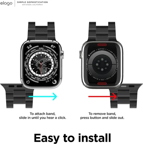 Miniatura 6 de elago Compatible con Apple Watch Band Ultra3/Ultra2/Ultra/SE3/SE2/SE1/11/10/9/8/7/6/5/4/3/2/1 de 1.49 pulgadas, 1.57 pulgadas, 1.61 pulgadas, 1.65