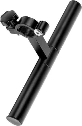 Miniatura 2 de KOMBIUDA 1 marco de extensión de manillar negro para soporte extensor de manillar de bicicleta para lámpara y antorcha, accesorio esencial