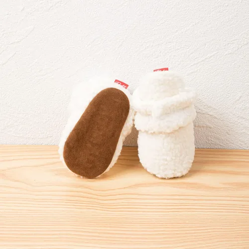 Miniatura 4 de Oamico Botines de algodón para recién nacido, suela suave, para invierno, cálidos, para niños pequeños, acogedores, de forro polar, zapatos de casa