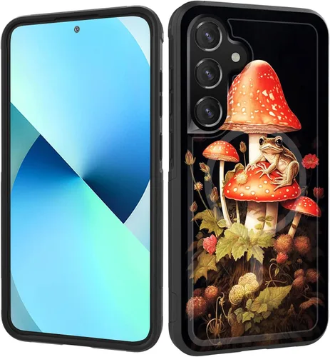 Miniatura 72 de Funda magnética para Galaxy A16 5G, [compatible con MagSafe] [protección contra caídas de grado militar] Funda resistente a prueba de golpes