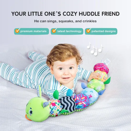 Miniatura 2 de Infinno Juguetes musicales y sensoriales de peluche para bebés, niñas y niños, juguetes suaves de seguridad para recién nacidos de 0-3-6-12 meses