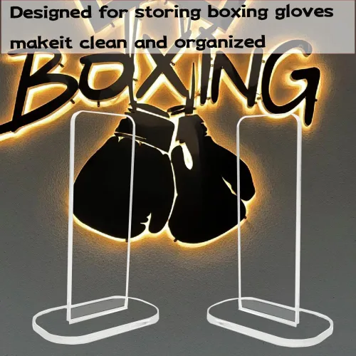 Miniatura 7 de Soportes para guantes de boxeo, soporte de exhibición para guantes de boxeo, soporte de exhibición vertical para guantes de boxeo, soporte